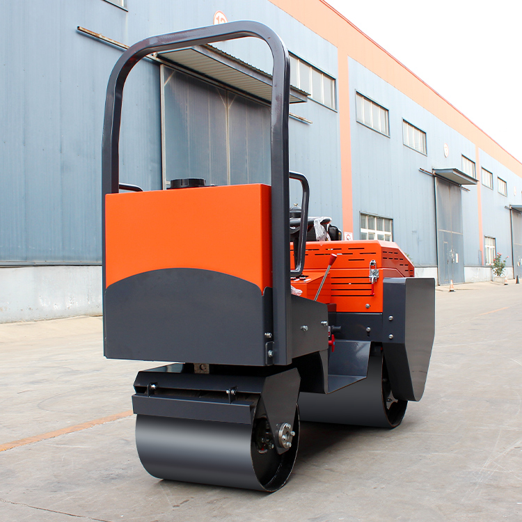 Electric Start 0.8 Ton Diesel Double Drum Ride On Road Roller for Smooth Operation