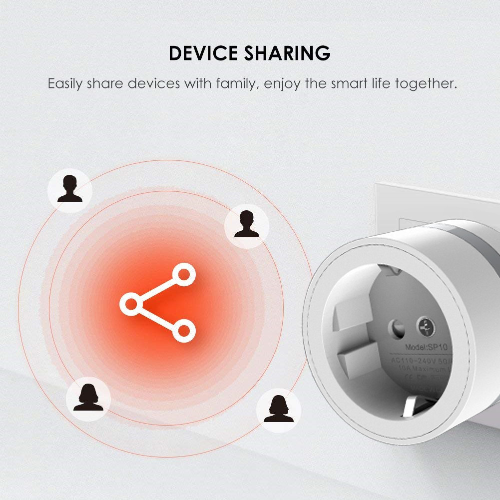 Electrical WIFI Smart Plug Remote Controlled Real Time Status Feedback With Alexa