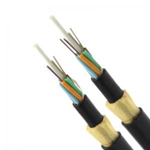 China FRP Strength 24 Core ADSS Optical Fiber Cable All Dielectric Fiber Optic Cable on sale