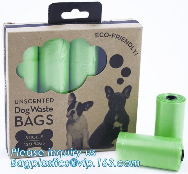 High Quality Eco-friendly Degradable Fashion With Printing Doggy Pet Dog Waste Poop Bags, Eco friendly pet dog waste poo