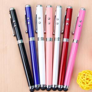 China 4IN 1 LED Light metal pen ,Touch srceen phone metal pen ，laser light pen, metal ball pen on sale