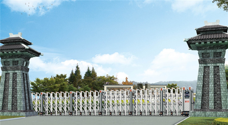 Aluminum Welded Portable Road Electric Retractable Door Automatic Outdoor Gate