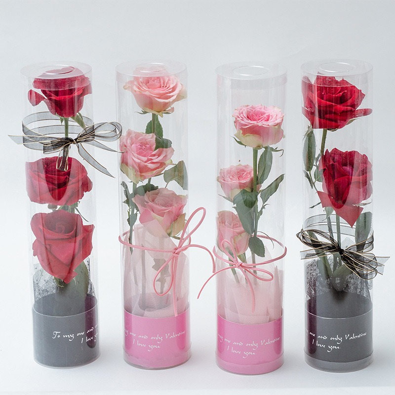 Rigid Boxes Custom Shipping Transparent Graduation Flower Gift Boxes for Bouquets