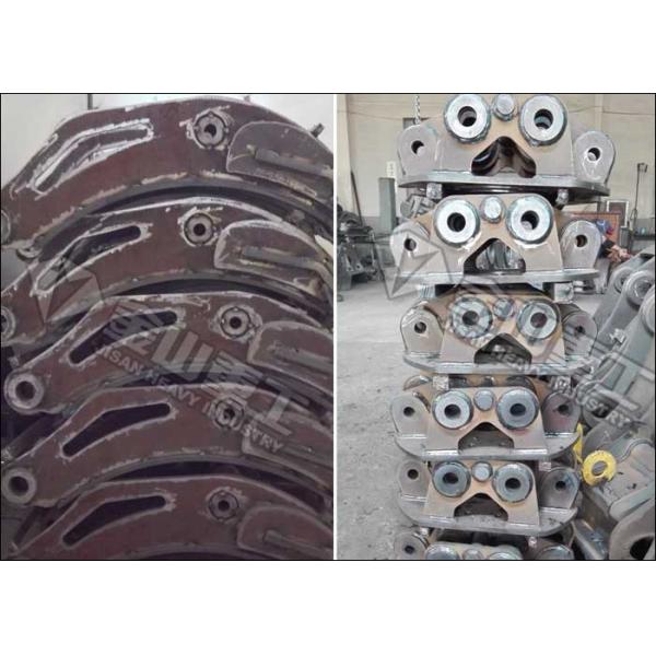 5 Tooth Excavator Rock Grab 1400mm Jaw Opening Hydraulic Power CE Certified