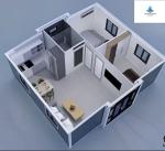 Space Expansion Foldable Expandable Container House With Double Wing Folding