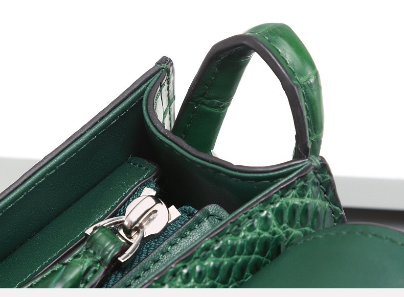 Genuine Crocodile Skin Lady Small Flap Purse Authentic Alligator Leather Women Sling Shoulder Bag Female Cross Body Bag