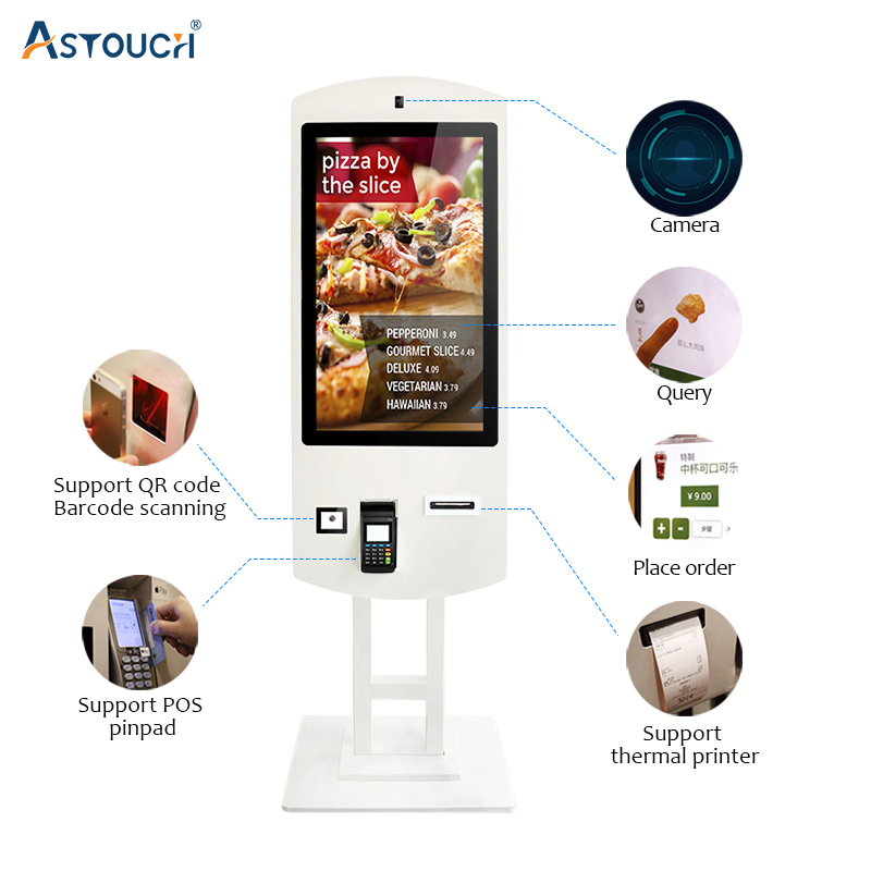 2K Restaurant Self Ordering Kiosk Mcdonalds Pcap Touch 32 Inch