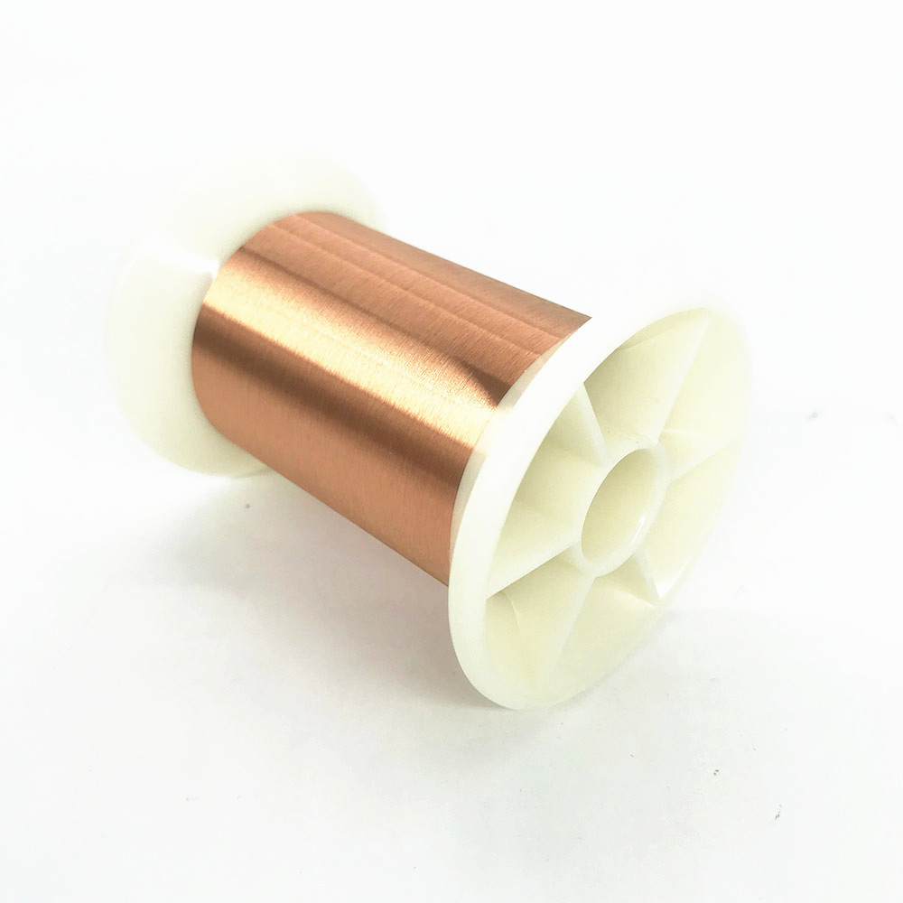 0.063mm Ultra Fine Magnet Wire Red / White Enameled Copper Wire For Speaker Coils