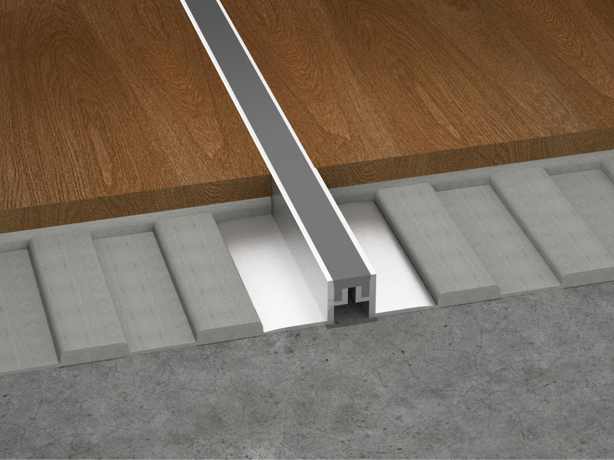 2.5cm Aluminium Movement Joint Home Decorative Metal Edge Flooring Profile