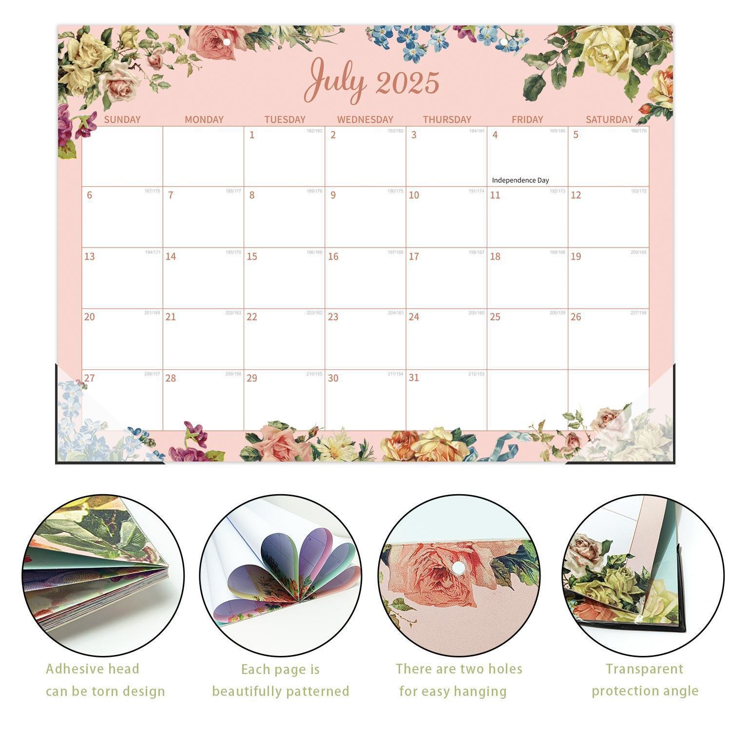 12 Photos Custom Wall Calendars Spiral Binding For Corporate Gifts