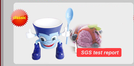Personalized SGS PP Plastic Ice Cream Bowls Anti Corrosion