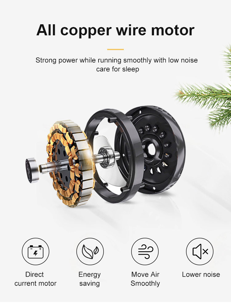 1stshine Hidden Blades Ceiling Fan Energy Saving for Home Hotel Office Environments
