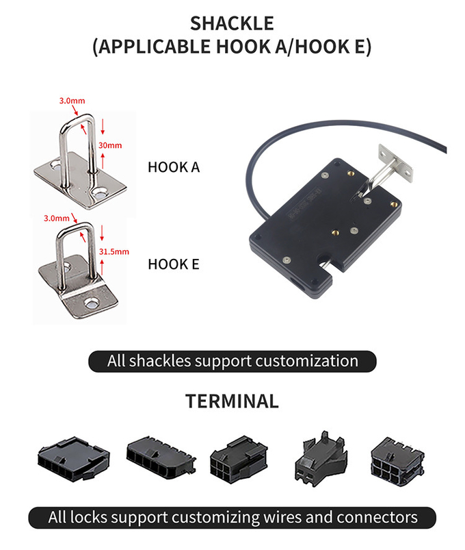 Keyless Electrical Coin Operated Cabinet Drawer Locks Mechanical Locker Latch Lock