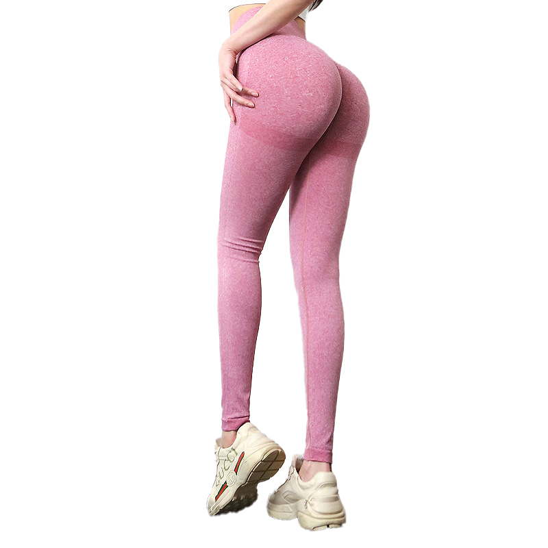 Seamless Booty Lifting Womens Patterned Leggings Contour Running Spandex