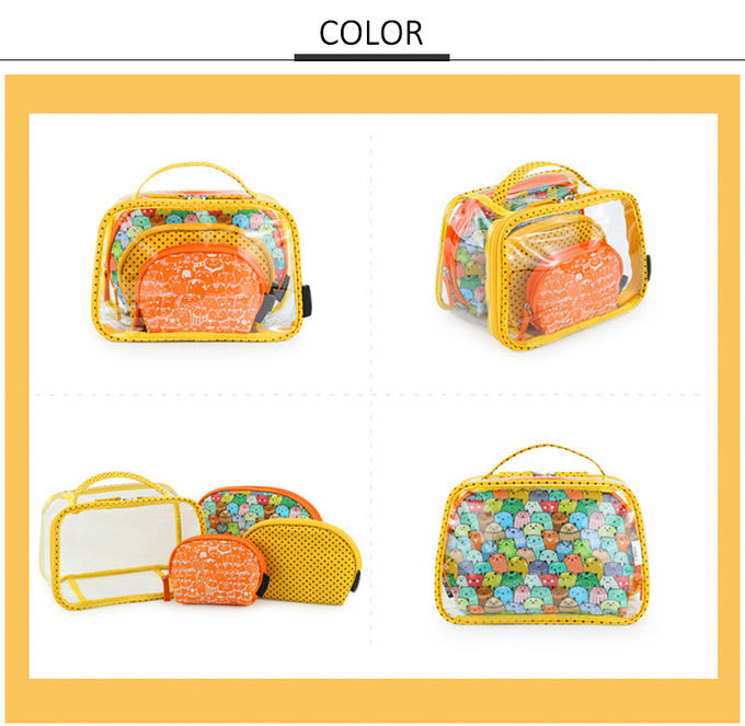 Fashion Large Capacity Multi-Function Cosmetic Bag 4 Pieces Sets