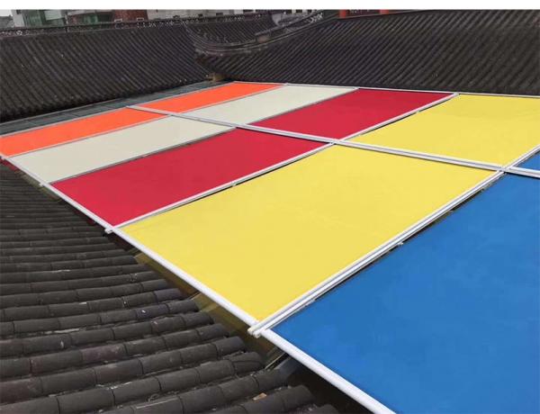 Polyester Acrylic Retractable Roof Awning Electrict Conservatory Awning