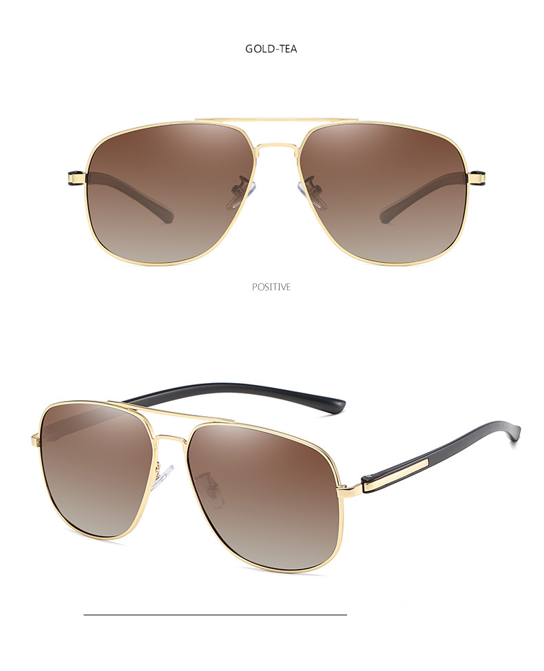 Unique Trending Uv400 Polarized Sunglasses BSCI Square Ocean Lens