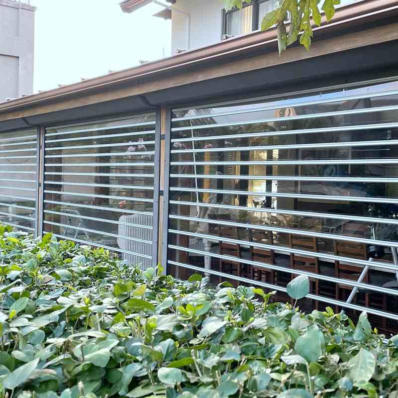 Commercial Transparent Roller Shutter Door , See Through Roller Doors With Display Effect