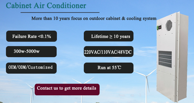 High Performance 1500W 48v DC Industrial Cabinet Air Conditioner