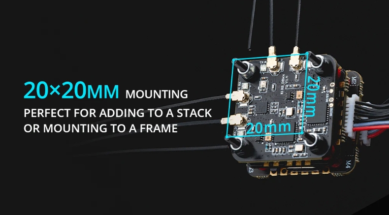 RadioMaster DBR4 Dual Band Gemini ExpressLRS Receiver Module 2.4GHZ 868/900MHZ RX Antenna Remote Control FPV Racing Drone Parts