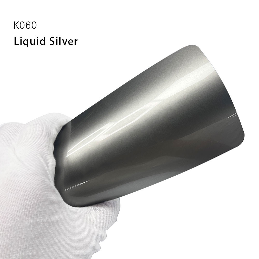 K060 Liquid Silver TPU Color Car Paint Protection Film Full Car Wrap Roll