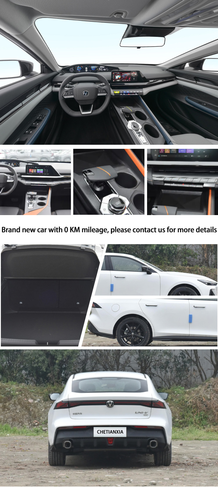 EV 4 Wheel Drive Hybrid Sedan Cars Electric New Energy UNI-V Changan