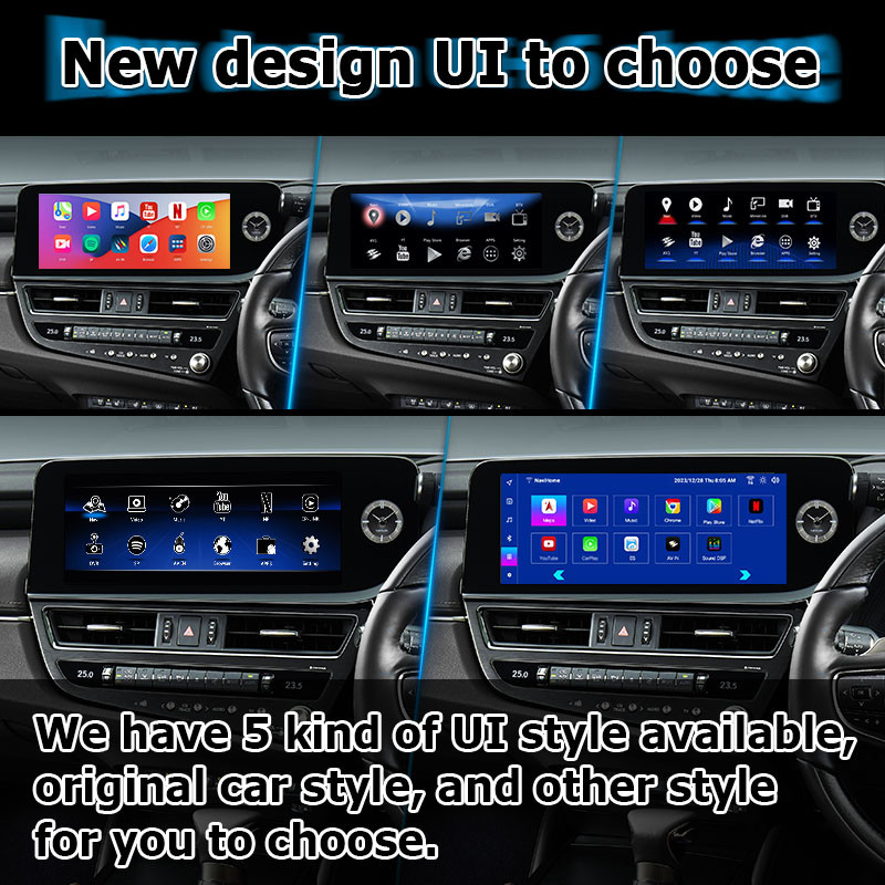 Lexus ES300h ES350 ES250 2023 Android 13 multimedia interface base on Qualcomm 6125