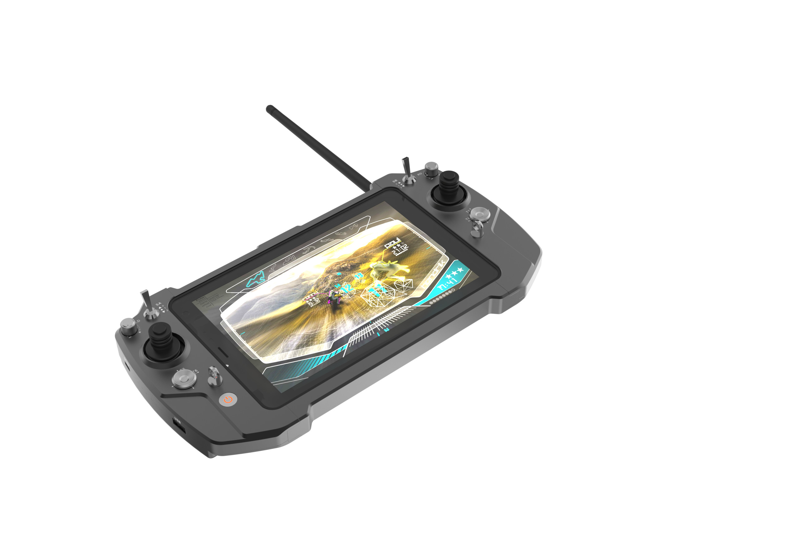 1kg Portable Ground Control Station With 8 Inch LCD Screen Monitor