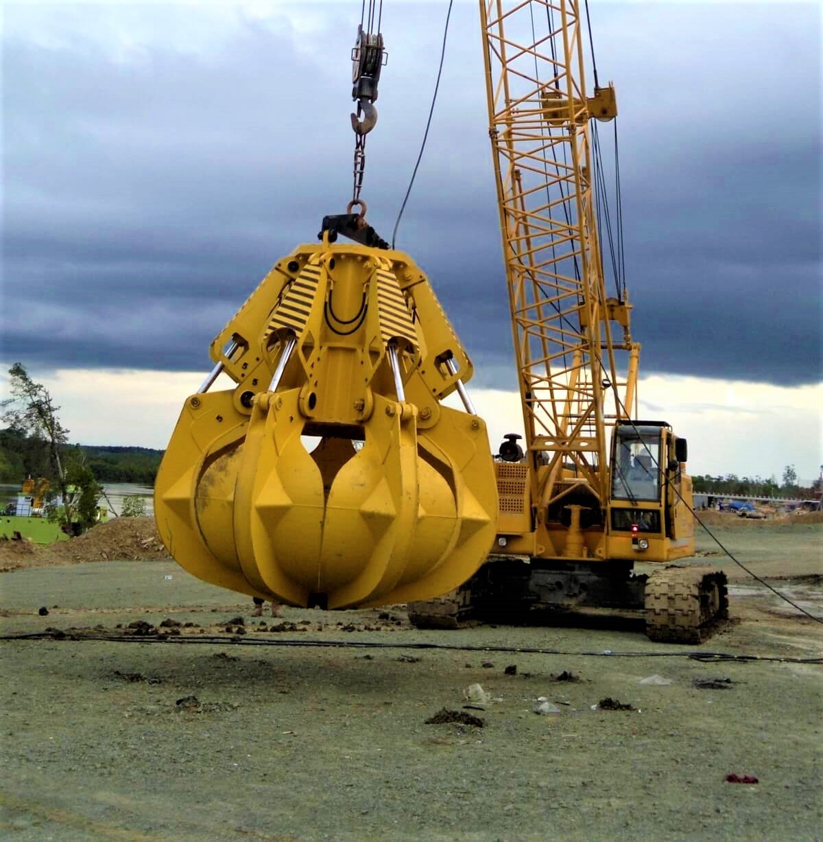 6-50t Stone Grapple Hydraulic Grab Bucket Excavator For Hydraulic Grapple Attachment