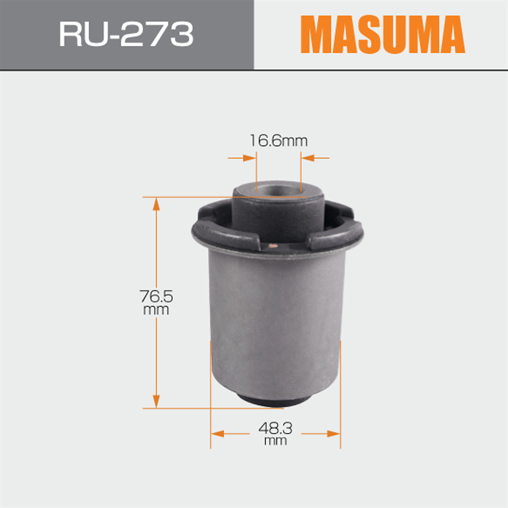 RU-273 MASUMA Auto Repair bush steel P02V 4G32 MR112711 for MITSUBISHI DELICA PD4W