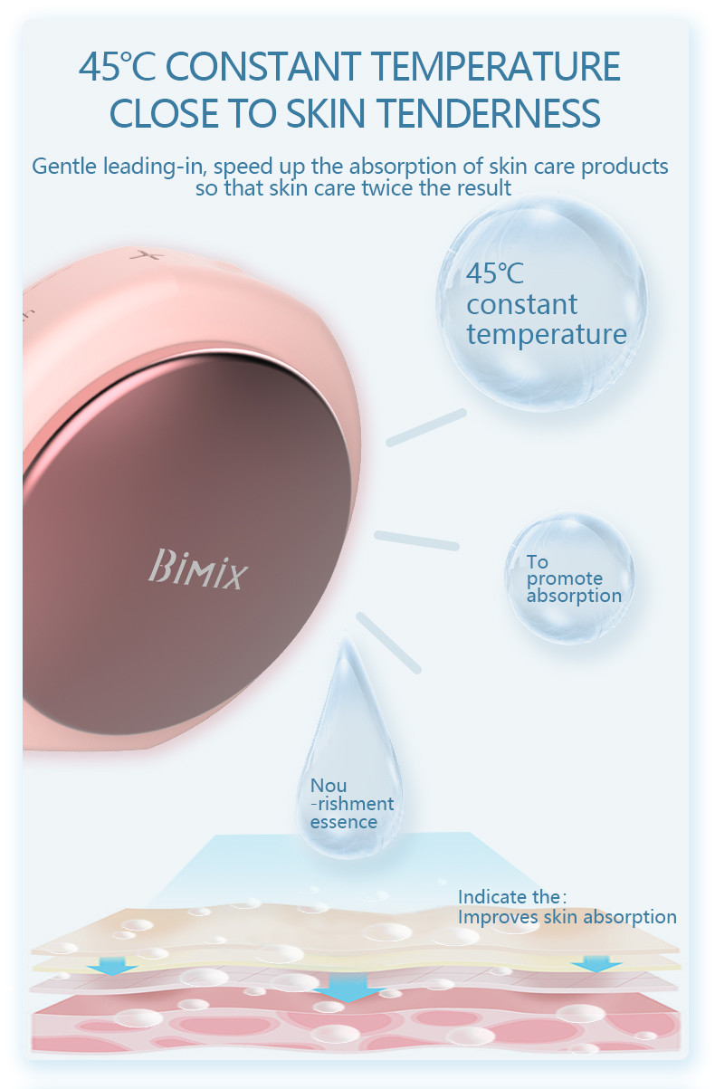 Promote Absorption 8 Modes 2W Silicone Face Cleansing Brush