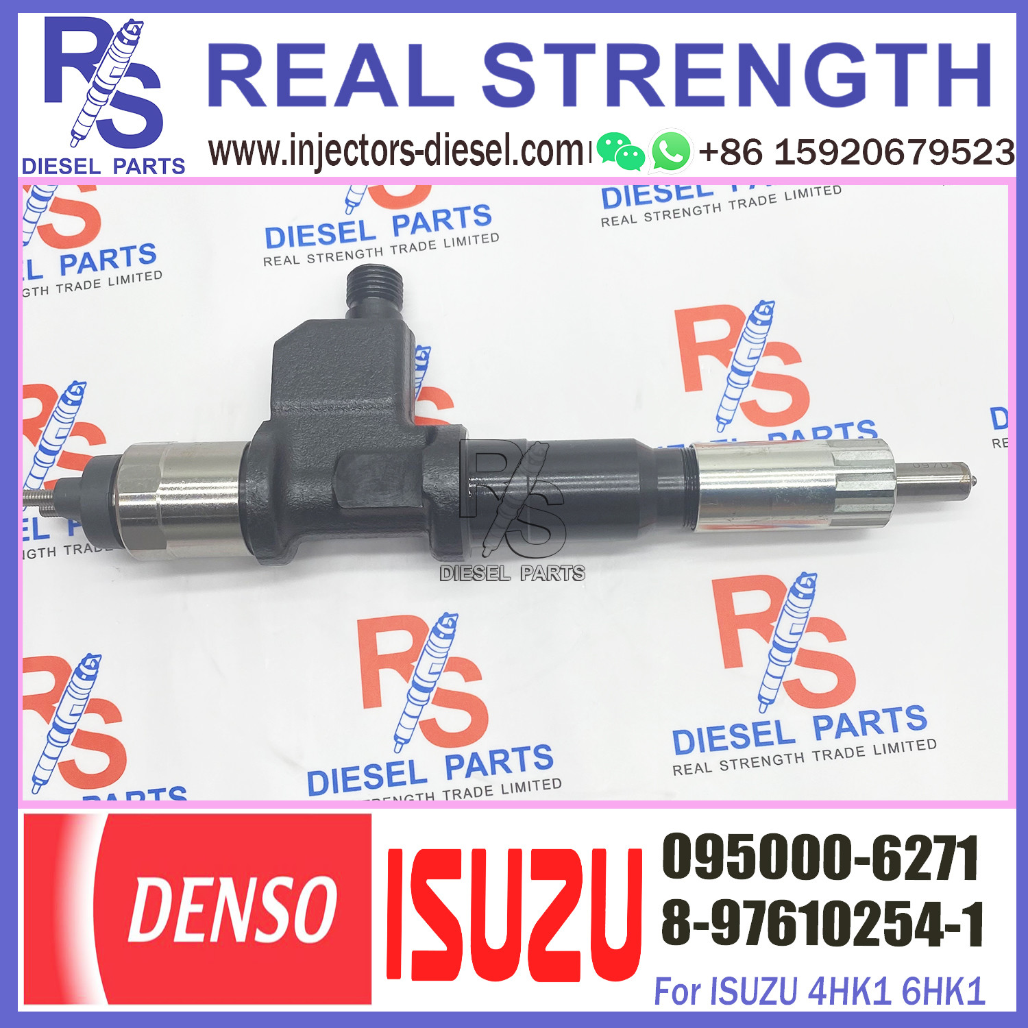 Diesel Engine Parts Fuel Injector 095000-6272 095000-6271 For ISU-ZU 8-97610254-2 8-97610254-1