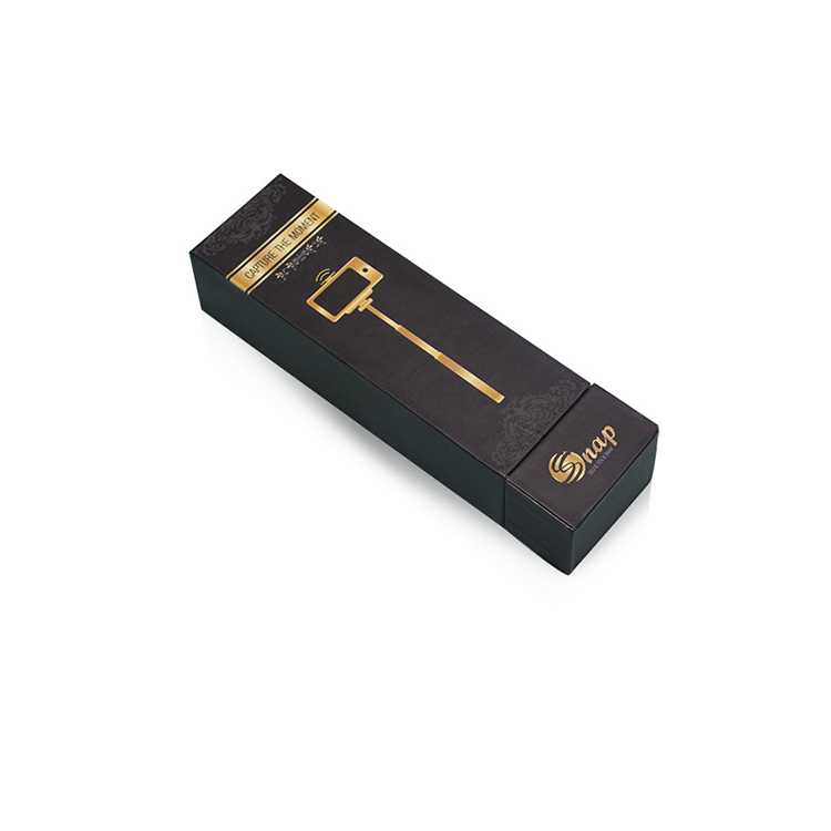 Custom Black Cardboard Slide Kraft Paper Gift Packaging Drawer Paper Boxes
