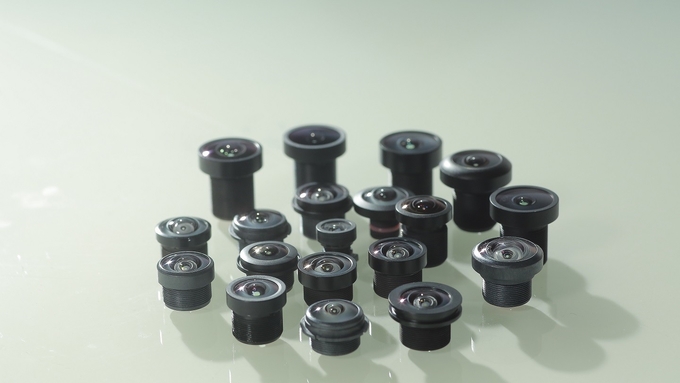 Black /Red F1.8 CS Mount Camera Lens , M12x0.5 CS Mount Wide Angle Lens DVR- Digital Video Recorde lensr