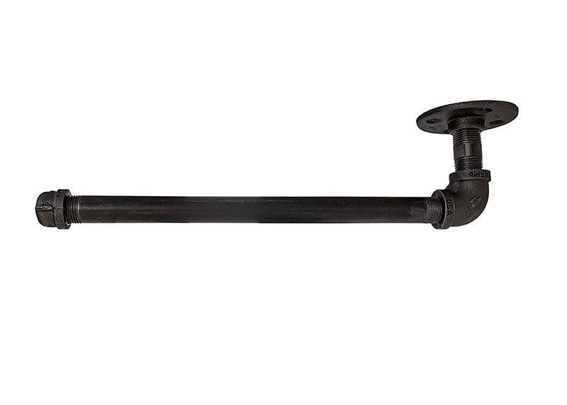 Wall Mounted Industrial Pipe Toilet Paper Holder Bathroom Hardware Fixture