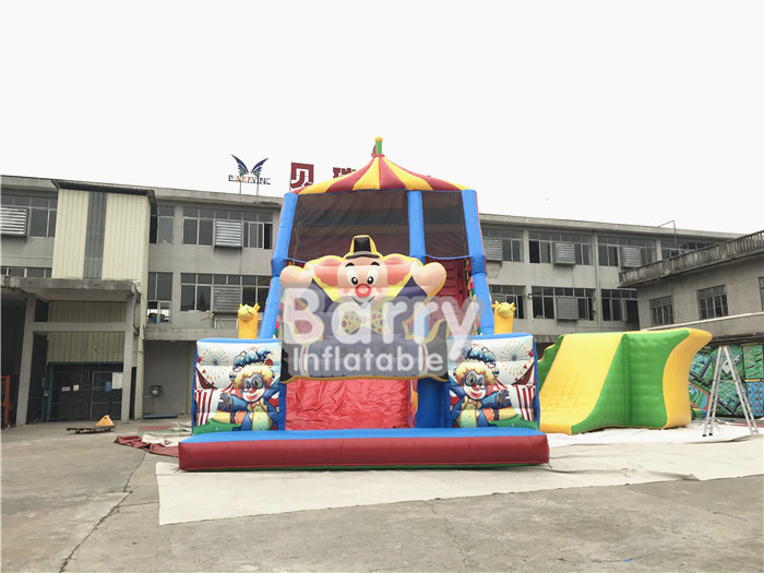 Popular Child Inflatable Playground Commercial Inflatable Clown Bouncy Castle Slide For Kids