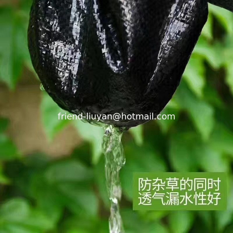 Black Polypropylene Weed Barrier Cover 90gsm Garden Membrane Ground Cover