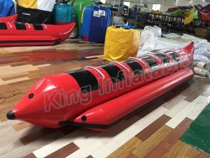 China Red Colour Inflatable Fly Fishing Boats With 0.9mm PVC Inflatable Fishing Pontoon Boats on sale