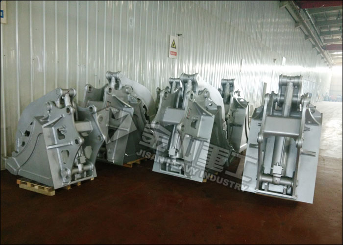 Heavy Duty Hydraulic Grab Bucket Handling Waste Debris For Excavator ZX200 ZX210
