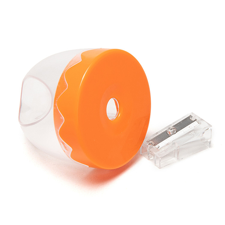 Fixed Screw Single Hole Plastic Pencil Sharpener Tent Shape