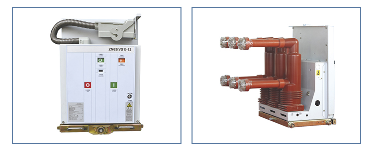 24KV Indoor Vacuum Circuit Breaker Three Phase Ac 50 60HZ Frequency