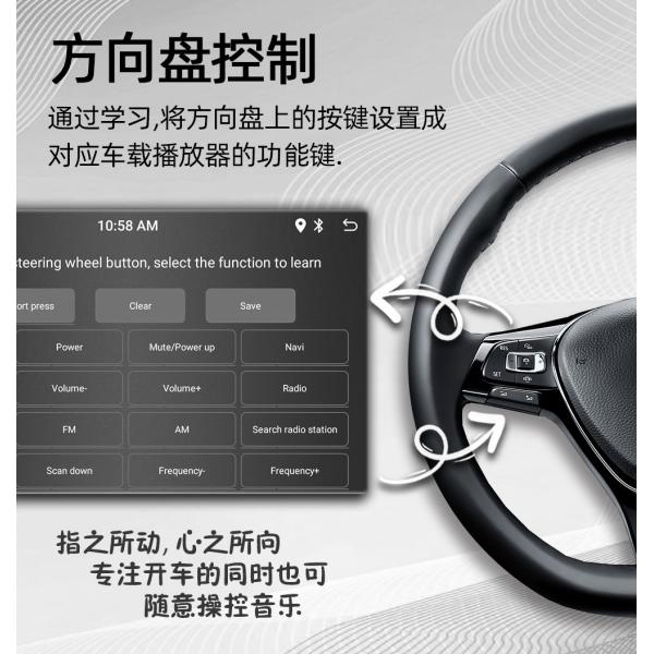 Creatall 10.1 Inch Central Control Car Android GPS Navigation Unit CarPlay for BT USB 360 Degree Rotating Screen Single Head