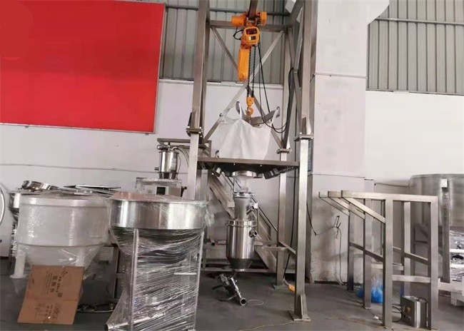 Automatic Powder Big Bag Unloading System Open Type Ton Bag Unloading Machine