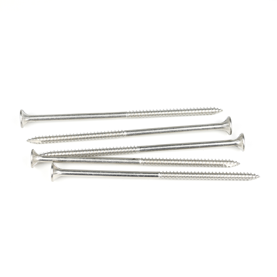 Sus304 Stainless Steel Hexagon Socket Bugle Head Wood Screws 150mm Timber Screws