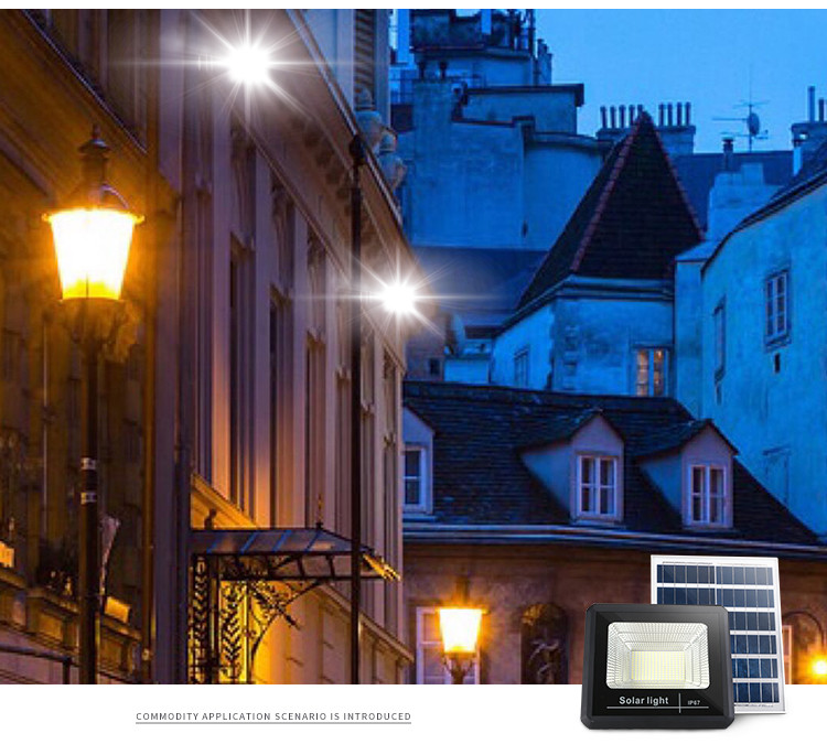 100 Watt IP67 Solar Powered LED Floodlights With Radar