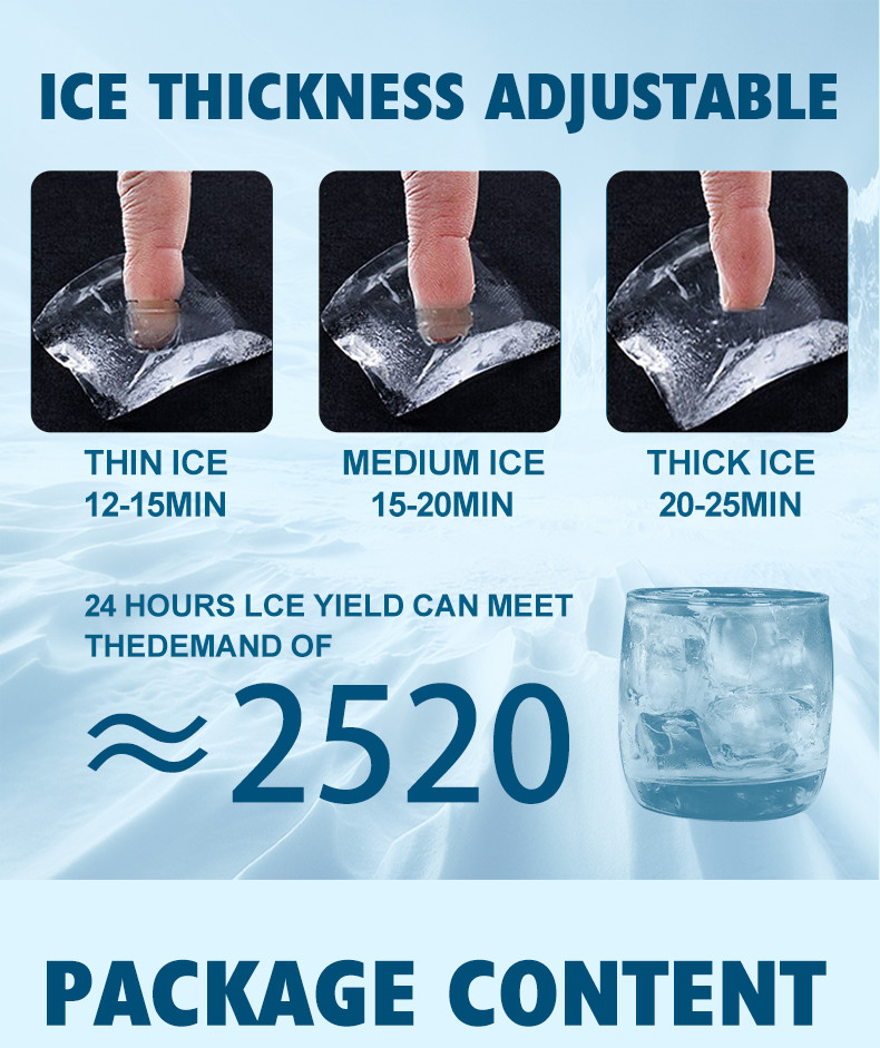 200KG /24H Commercial Crescent Ice Machine Automatic Crescent Ice Maker Machine