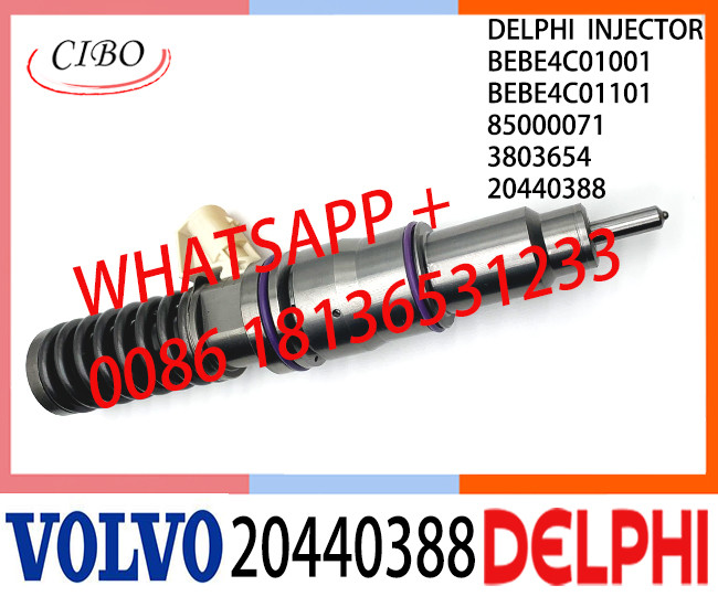 Common Rail Fuel Diesel Injector BEBE4C01001 BEBE4C01101 20440388 85000071 3803654 E1 for VOL D12 BUS