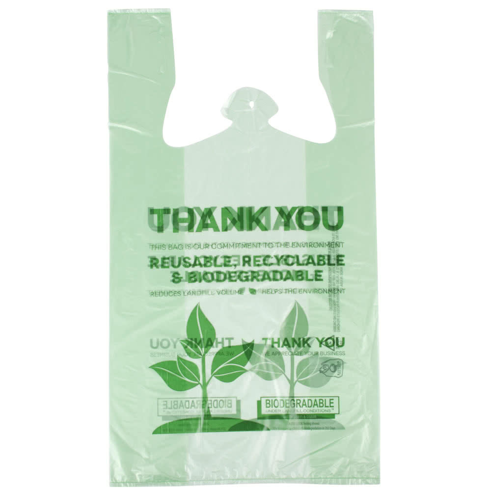 Retail White Plastic Thank You Bags , Custom T Shirt Bags For Grocery