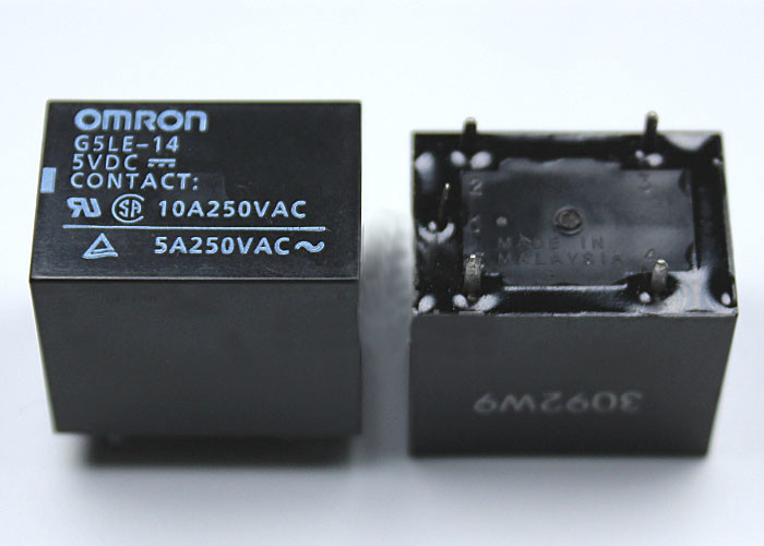 Omron Relay G5LE-1 14 1A4-12VDC/ 24VDC/ 5VDC (5 Pin)