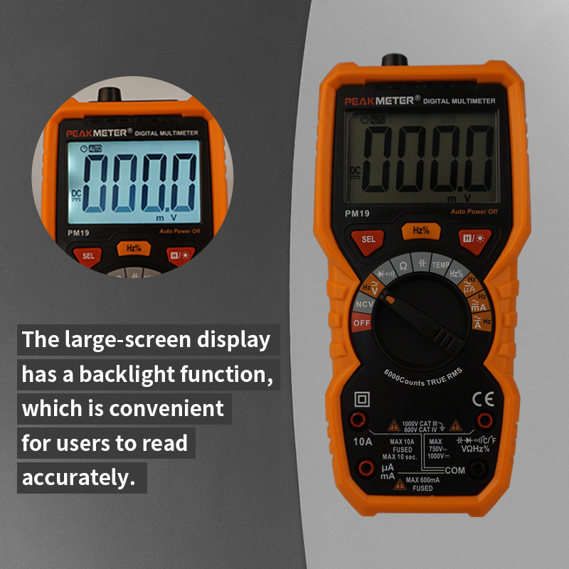 Auto Power Off Auto Multimeter Tester , Craftsman Digital Multimeter Low Battery Indication